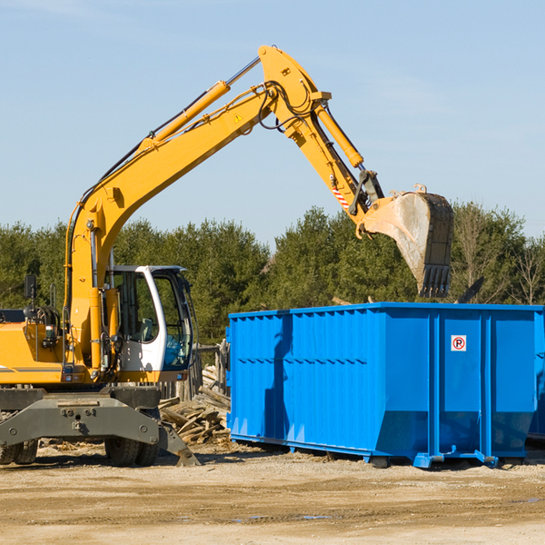 can i choose the location where the residential dumpster will be placed in Water Mill